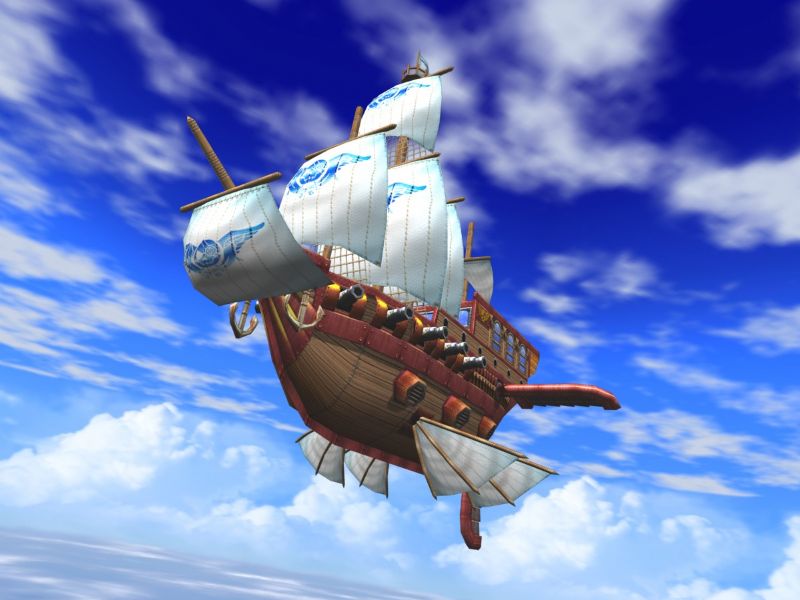 Pirate Air Ship - Lunar Blue